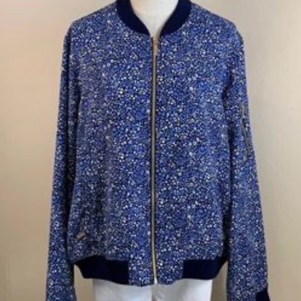 Michael Kors Floral zip up jacket